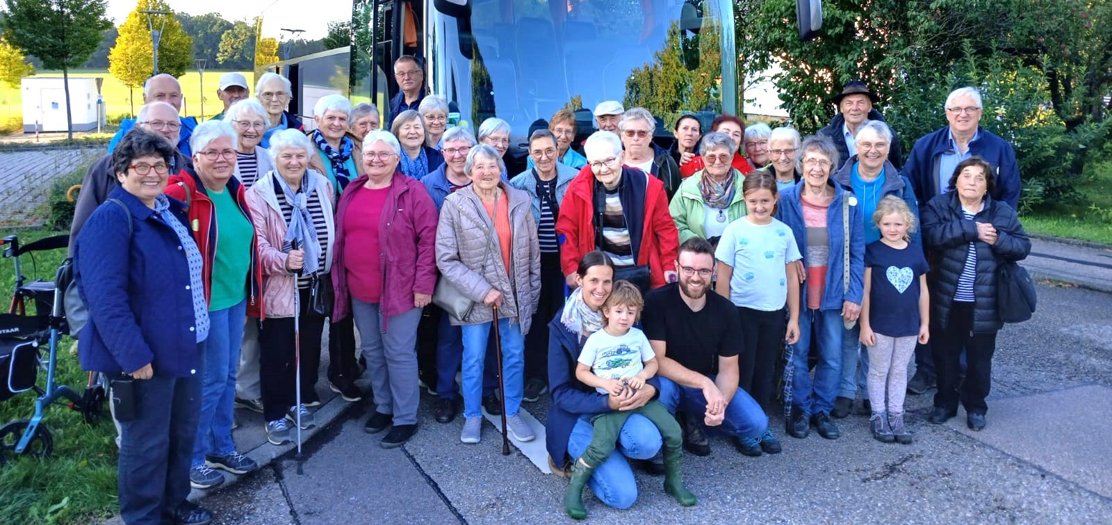 Die Truppe vor der Abfahrt